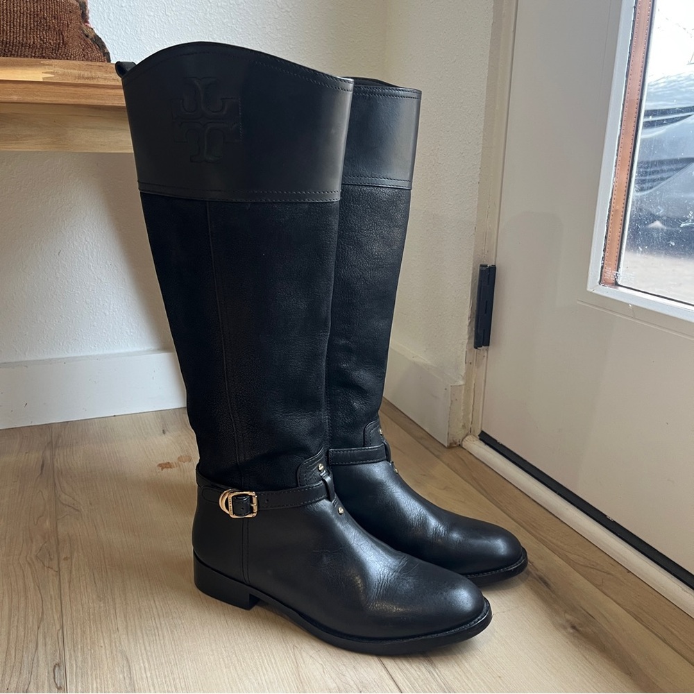 Tory Burch Simone Riding Boots Size 8M - Picture 2 of 15